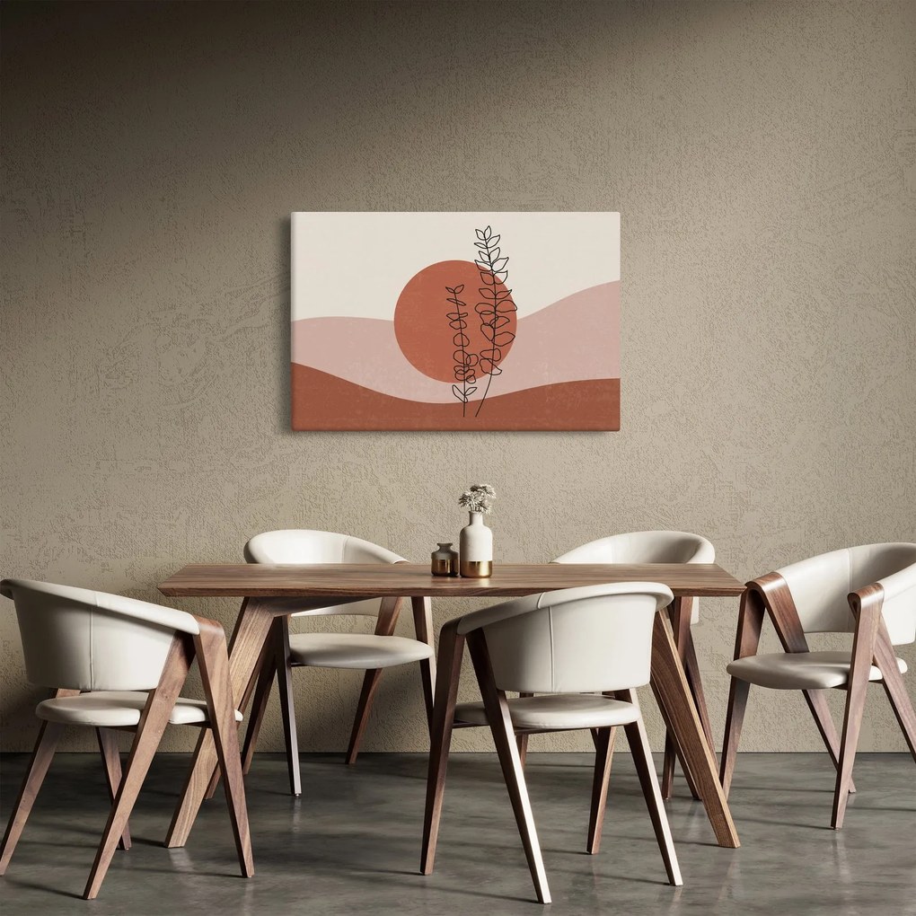 Tablou - Boho frunze N⁰1 (90x60 cm)