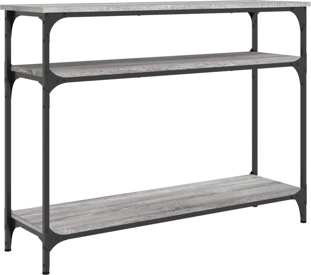 vidaXL Măsuță consolă, gri sonoma, 100x29x75 cm, lemn prelucrat
