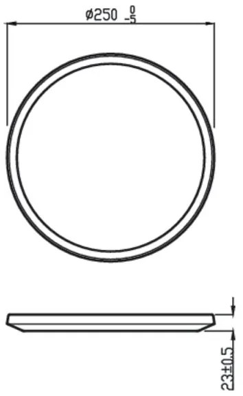 Corp de iluminat LED pentru baie dimabil SUPERSLIM LED/15W/230V IP54 negru Philips