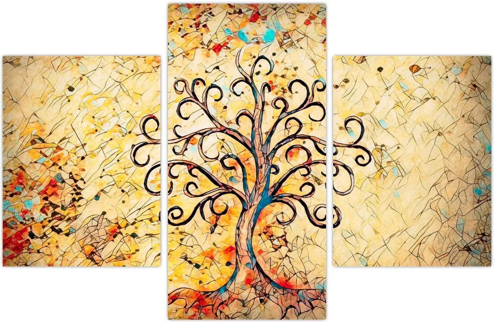 Tablou - Copacul vieții mozaic (90x60 cm)