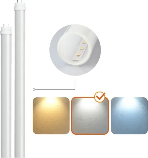 Corp de iluminat tehnic LED T8 2xG13/18W/230V 4000K IP65 127 cm