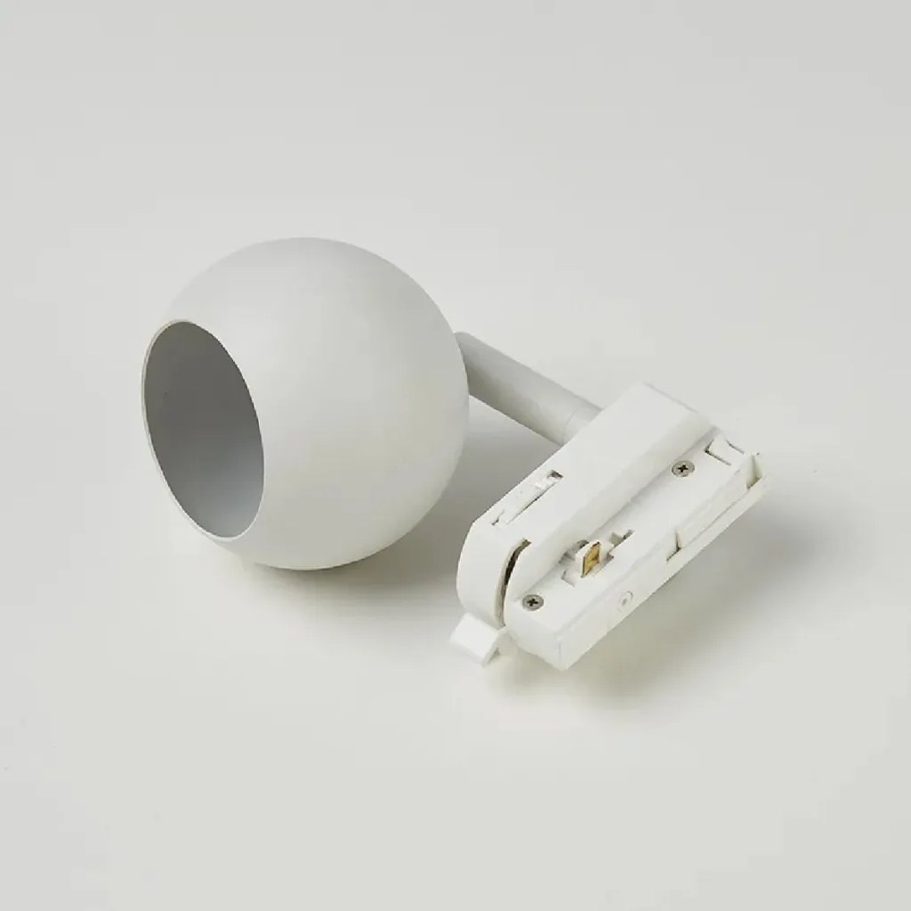 Spot directionabil pentru sina Track Project Collection, Apollo alb