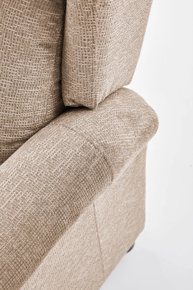 Fotoliu recliner cu functie de masaj Agustin M stofa bej
