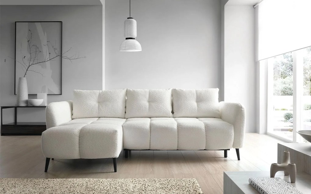 Colțar lemn masiv Apollo extensibil, 250 × 150 × 90 cm - Stânga