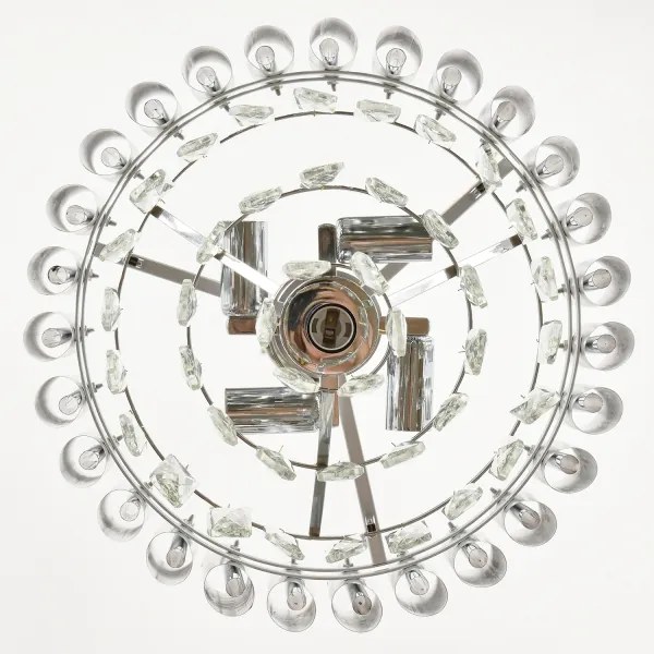 Brilagi - Lustră cu lanț ECLIPSE, 5xE14/10W/230V, diam. 38 cm, argintie