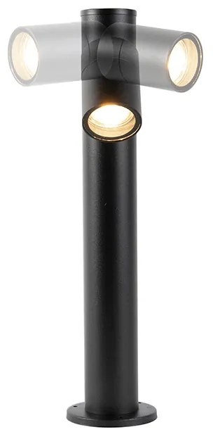 Lampă de exterior neagră 45 cm reglabilă IP44 - Solo