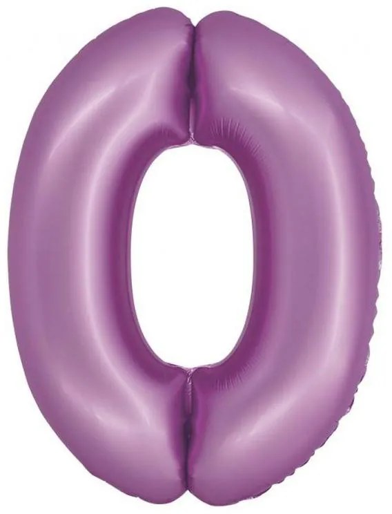 Numere Lavender Mat Balon Lavandă Numărul 0 din Foaie 76 cm