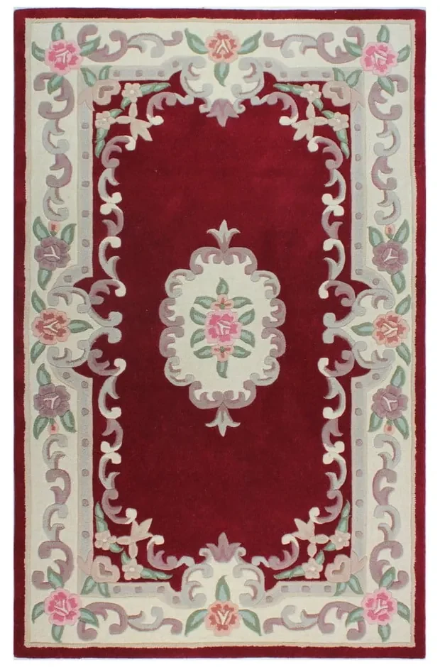 Covor din lână Flair Rugs Aubusson, 120 x 180 cm, roșu