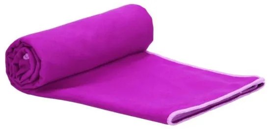Prosop de plaja cu uscare rapida, microfibra, violet, 150x75 cm, Springos