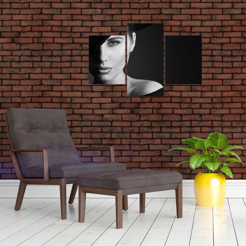 Tablou - Portretul femeii cu pălărie (90x60 cm)
