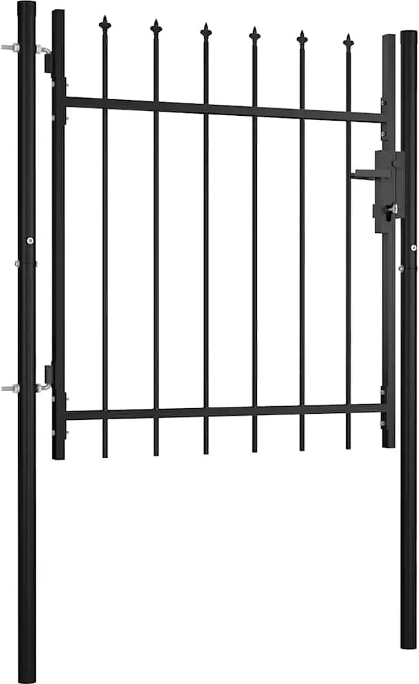 vidaXL Poartă de gard pentru ușă Boxtel cu vârf tip suliță 100x75 cm