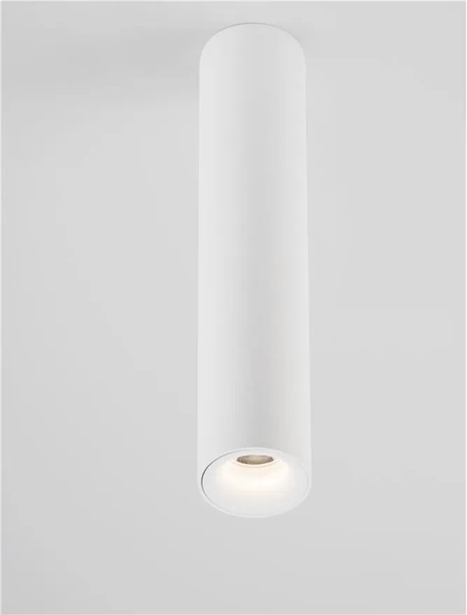 Spot aplicat LED design tehnic LUISA alb, H-20cm