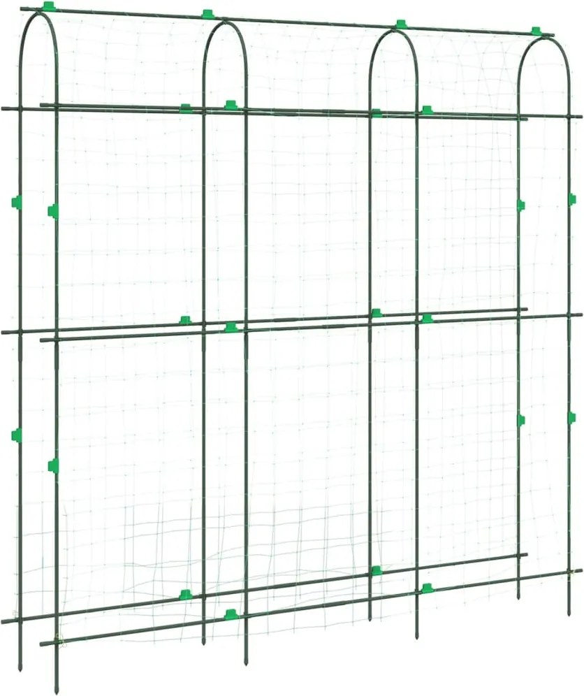 vidaXL Spalier grădină plante cățărătoare cadru U 181x31x182,5 cm oțel