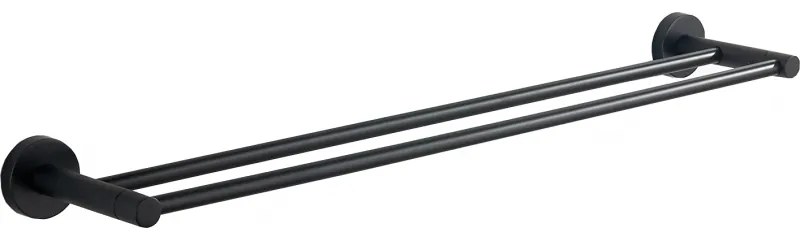 Mexen Remo cuier dublu pentru prosoape, Neagră - 7050725-70