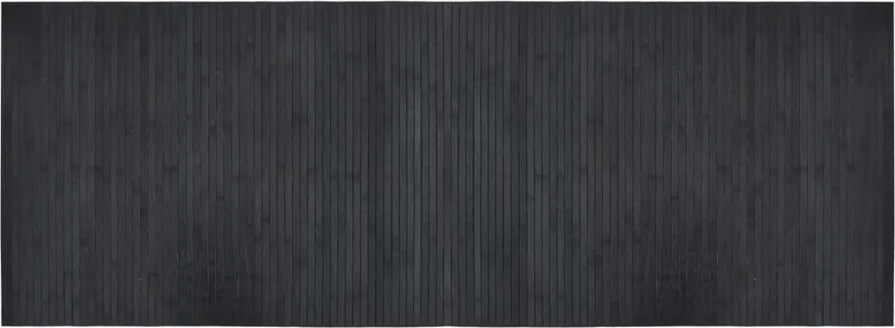 vidaXL Covor dreptunghiular, gri, 70x200 cm, bambus
