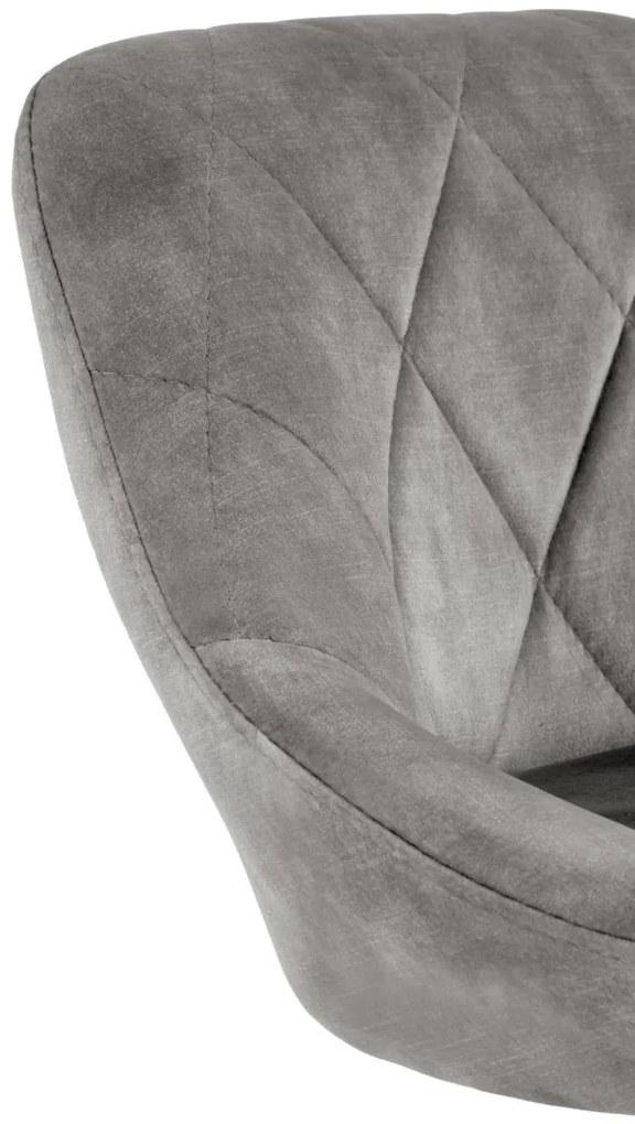 Scaun de bar H101 velvet gri