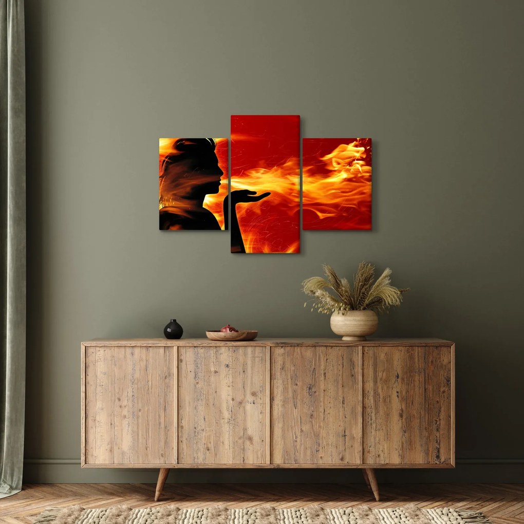 Tablou femeii în foc (90x60 cm)
