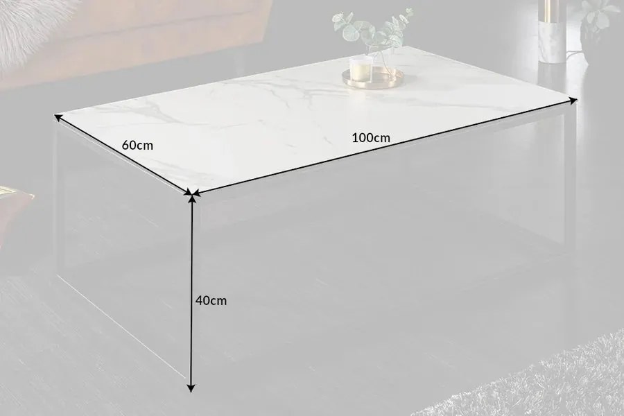 Masuta moderna, Ceramica, Alb marmorat, SYMBIOSE 100cm A-6541089 VC