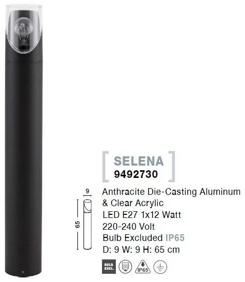 Stalp mediu pentru iluminat exterior IP65 SELENA