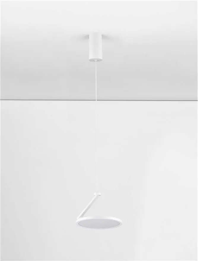 Pendul LED design ambiental Opi alb