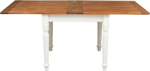 Masa pliabila, L90(180) 90 H80 cm, culoare nuc alb antic, Lemn masiv