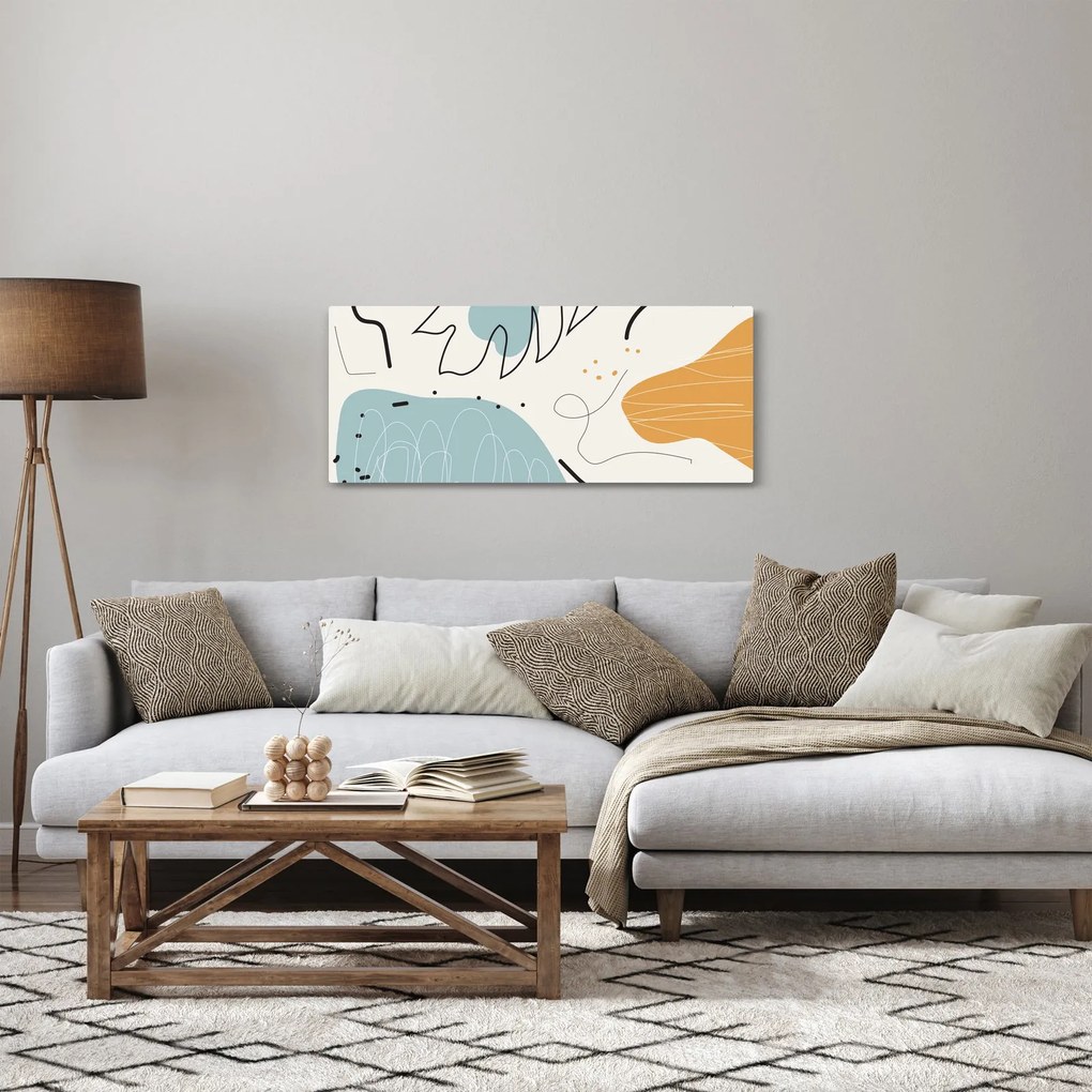 Tablou - Ilustrație de frunze (120x50 cm)