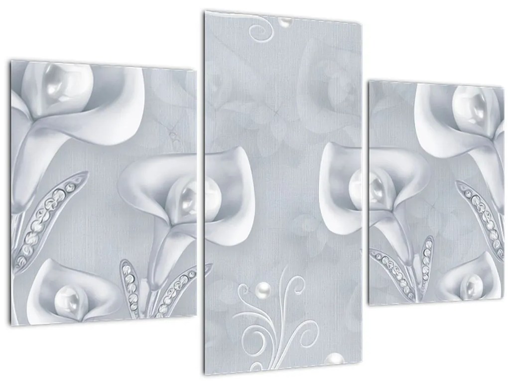 Tablou - Flori de perle (90x60 cm)