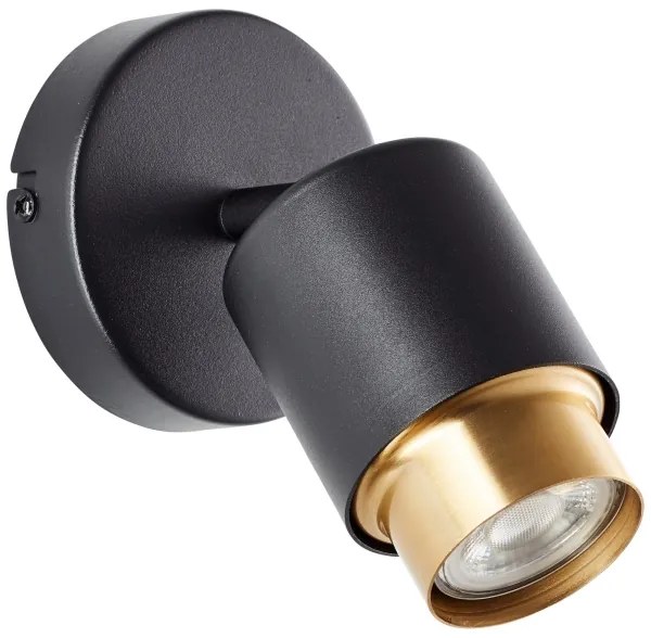 Brilliant - Aplică spot LED de perete COVELO 1xGU10/5W/230V negru/auriu