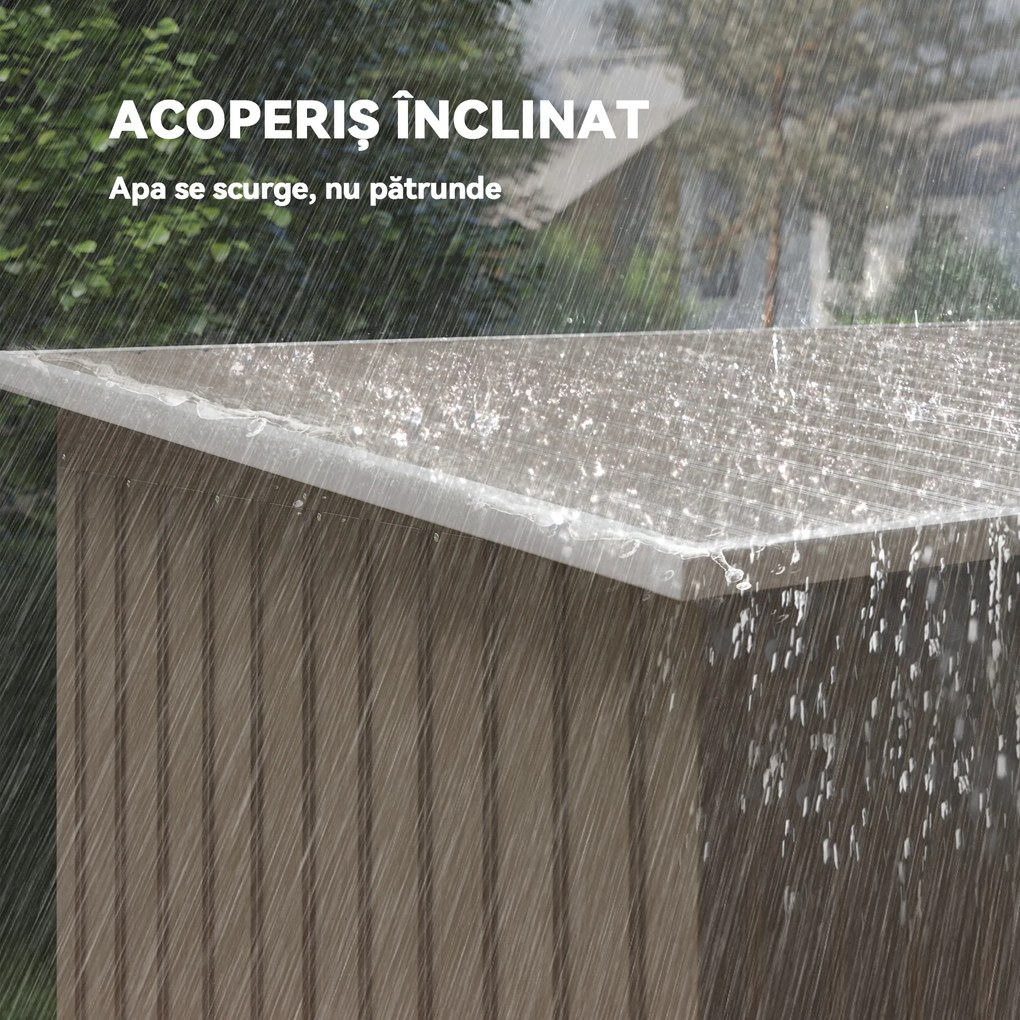 Outsunny Casuta pentru unelte de gradina, 277x130x173cm, verde | Aosom Romania