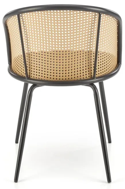 Scaun K508 ratan – velvet gri