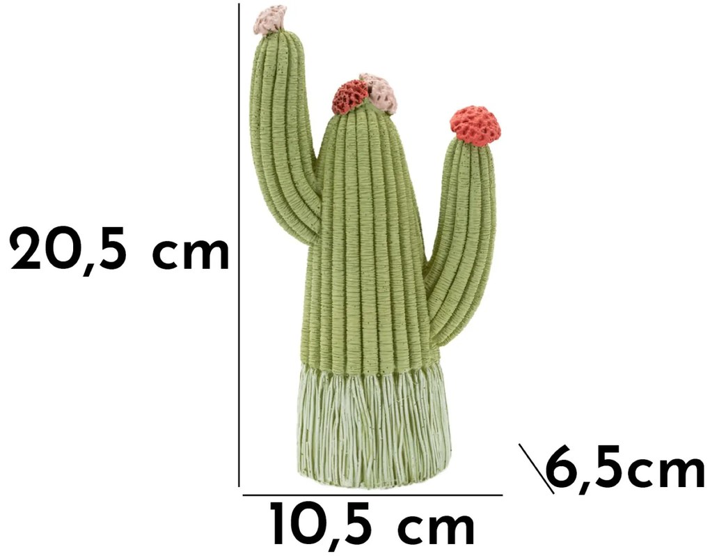 Mauro Ferretti  Cactus Decorativ Cm 10,5X6,5X20,3 | Aosom Romania