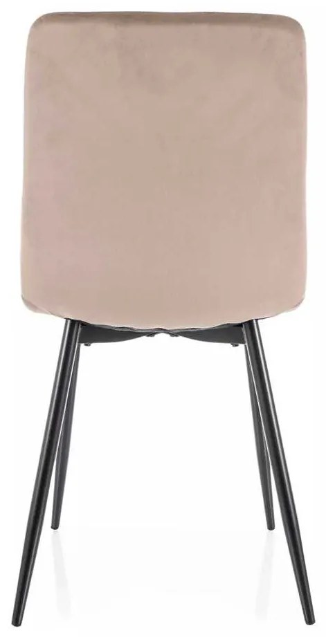 Scaun de bucătărie Freville Velvet, bej