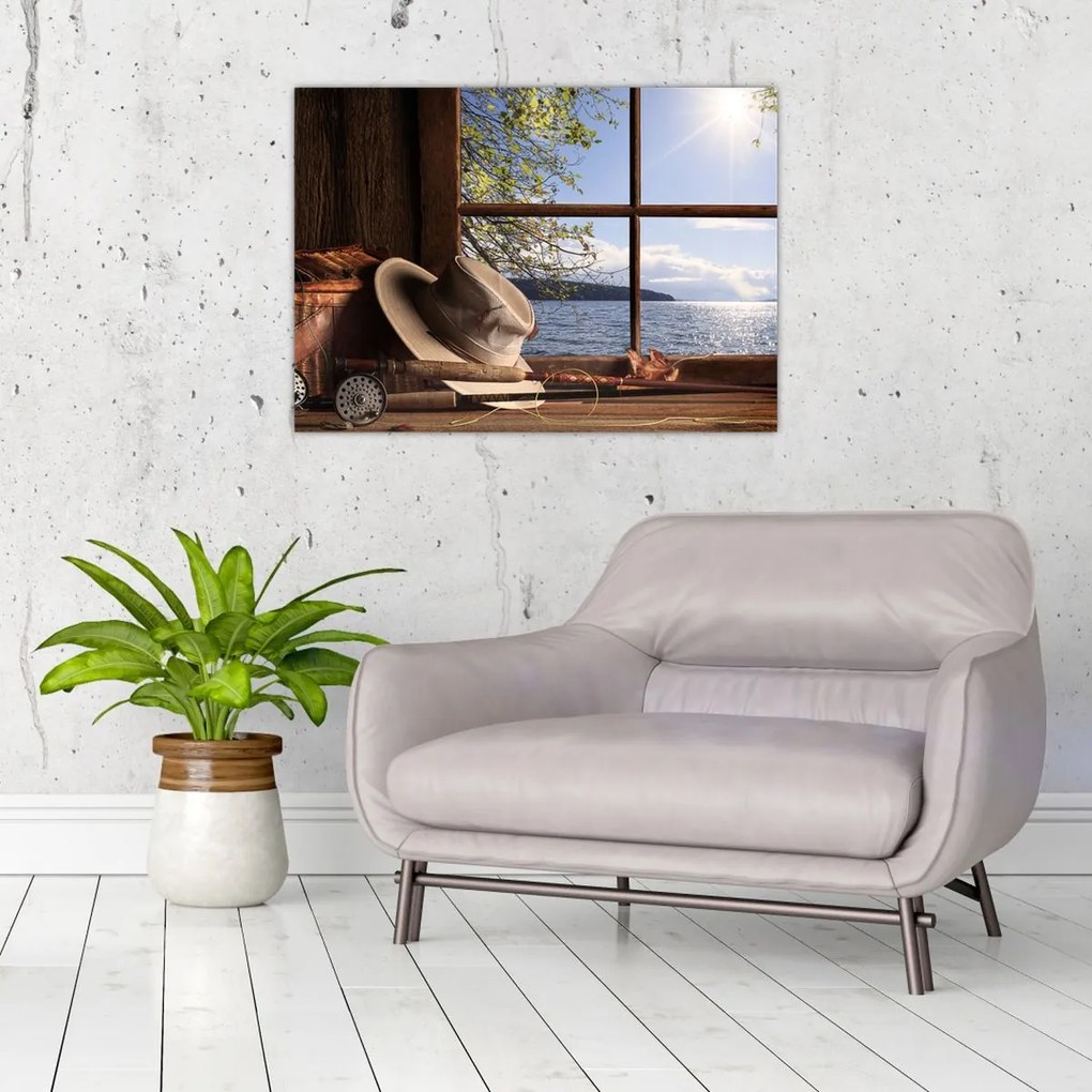 Tablou - Echipament de pescuit (70x50 cm)