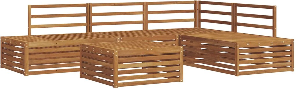 vidaXL Set de canapele de exterior 5 Bucată natural