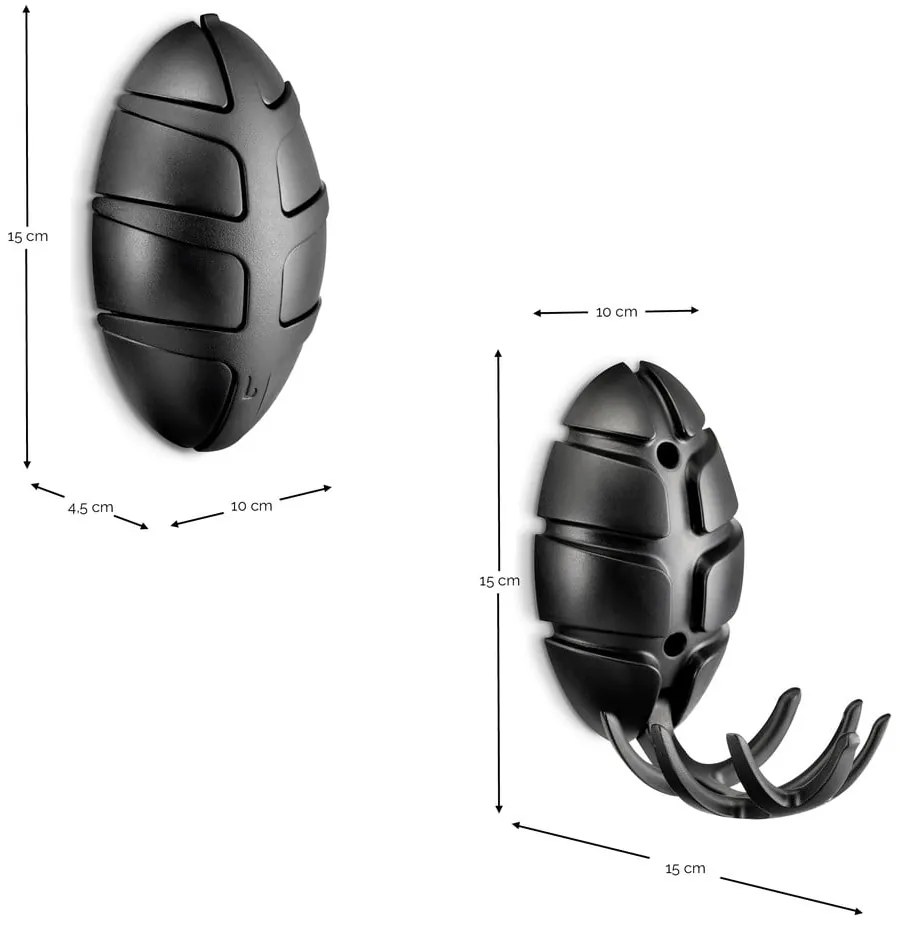 Cârlig roz deschis/auriu de montat pe perete din plastic Bug – Spinder Design