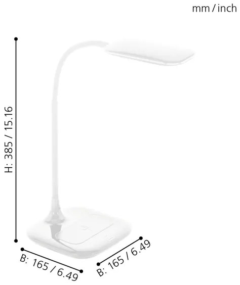 Eglo 98247 - LED Lampa de masă dimmabilă MASSERIE LED/3,4W/230V