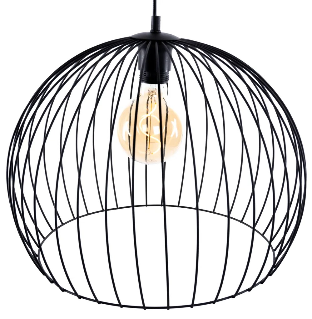 Lampă modernă suspendată neagră 40 cm - Koopa