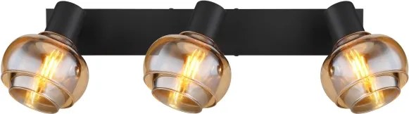 Globo 54309-3B - Lampă spot TOKKI 3xE14/40W/230V neagră