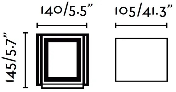 FARO 70637 - Aplică perete exterior LED OLAN 2xLED/3W/230V IP54