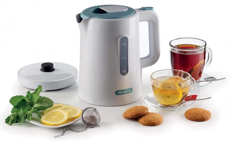 Cana electrica Ariete BREAKFAST 2846/01, 2200W, 1.7 L, Oprire automata, Filtru detasabil, Alb