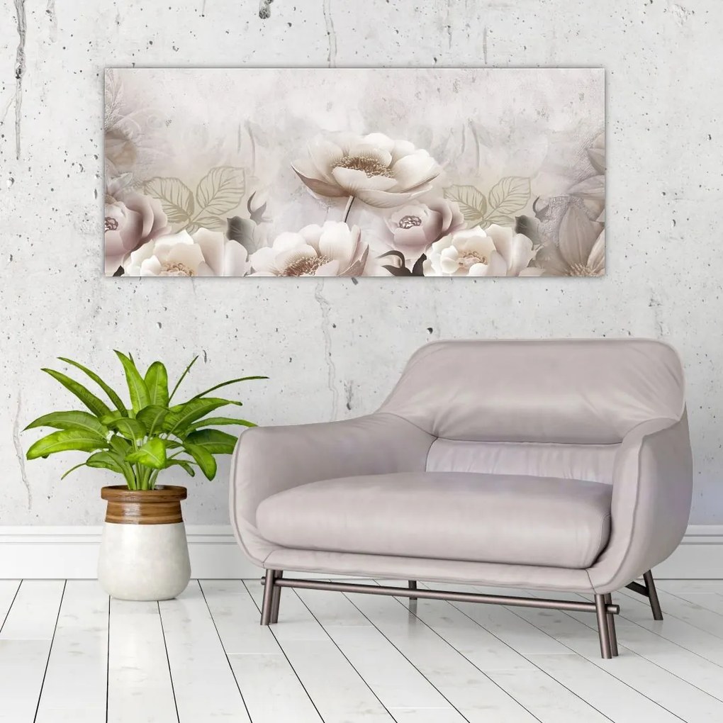 Tablou - Tufe roz (120x50 cm)