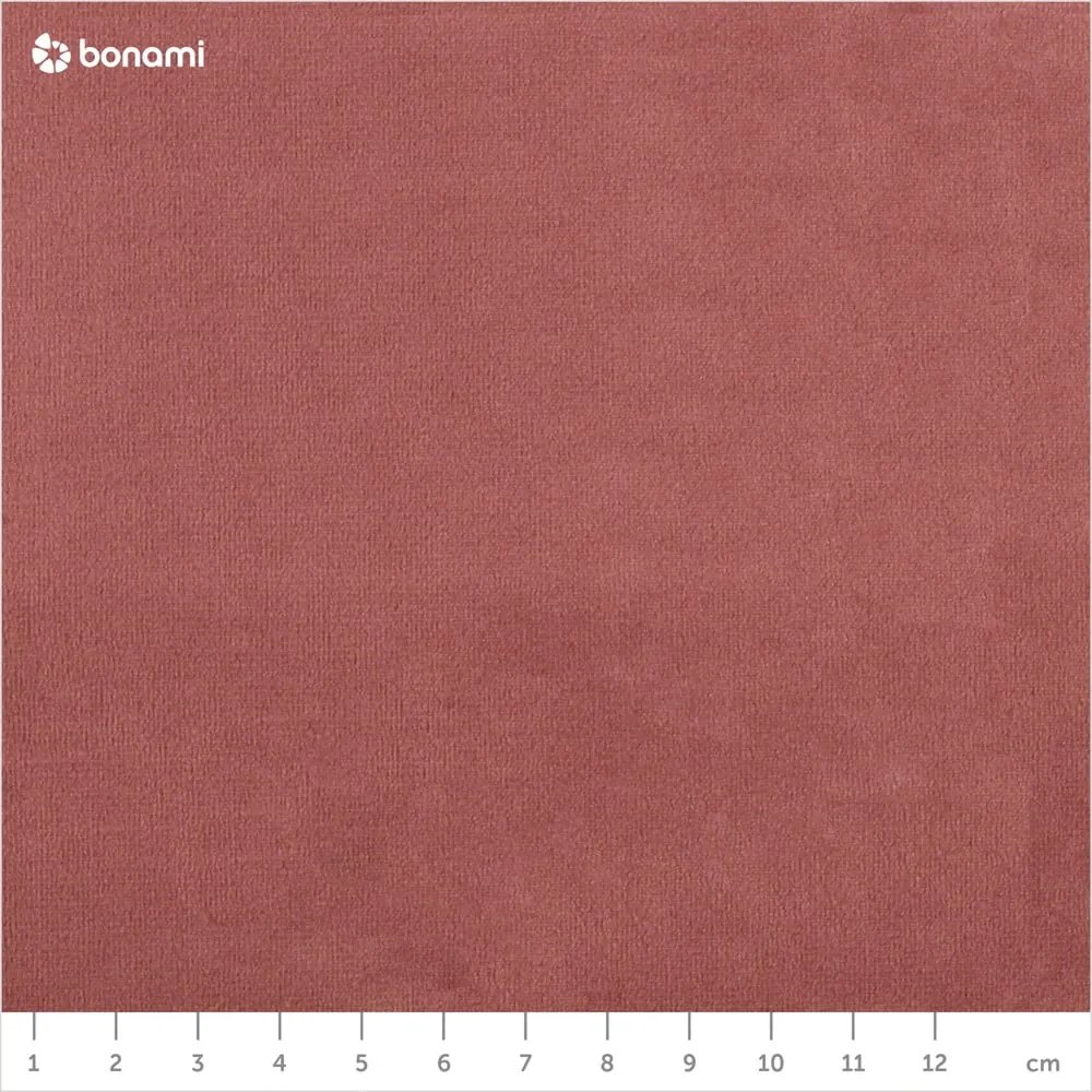 Pat matrimonial roz tapițat cu spațiu de depozitare cu somieră 160x200 cm Elio – Milo Casa