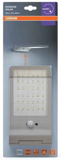 Osram - Aplica solară de perete cu senzor DOORLED LED/3W/3,3V IP44