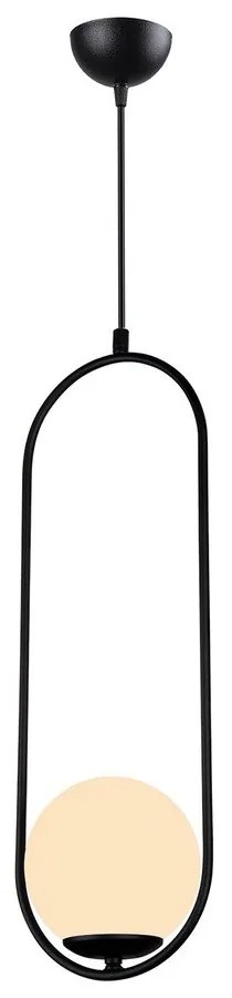 Lustră Squid Lighting Arch, înălțime 146 cm, negru