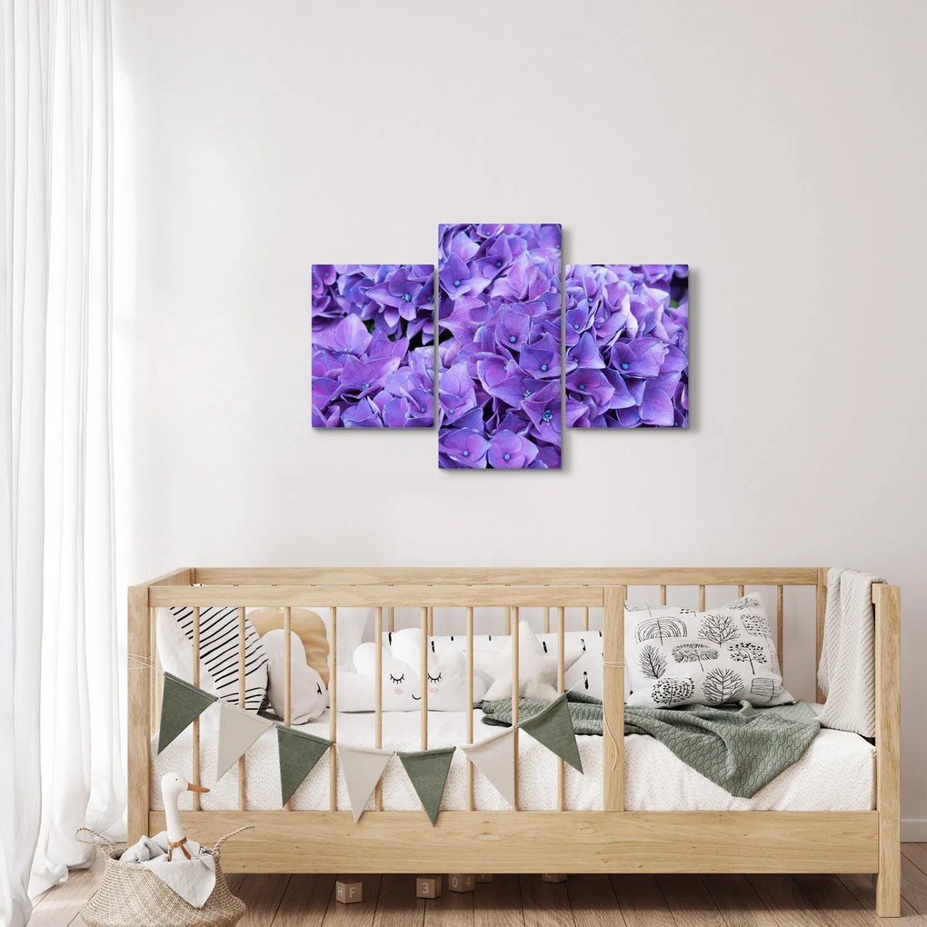 Tablou cu flori violete (90x60 cm)