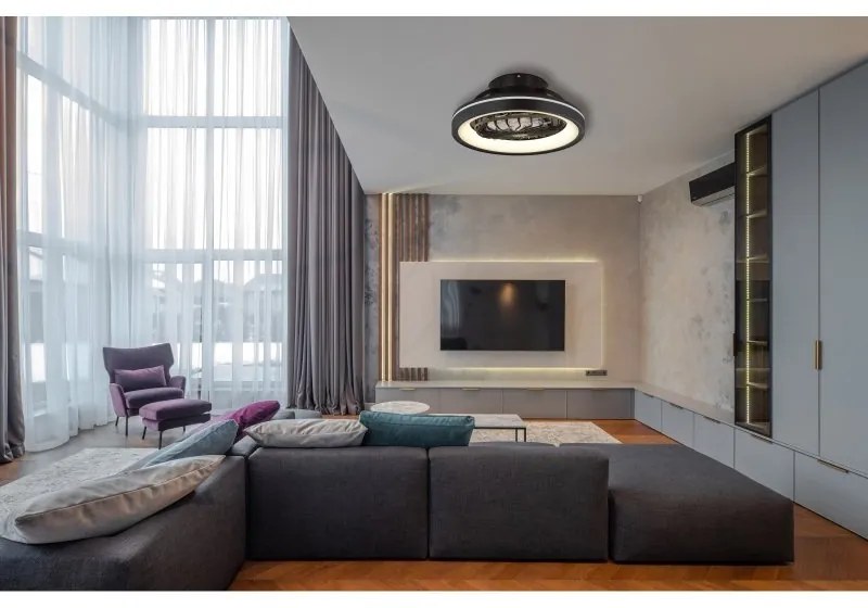 Lustra LED cu ventilator si telecomanda DEANNE