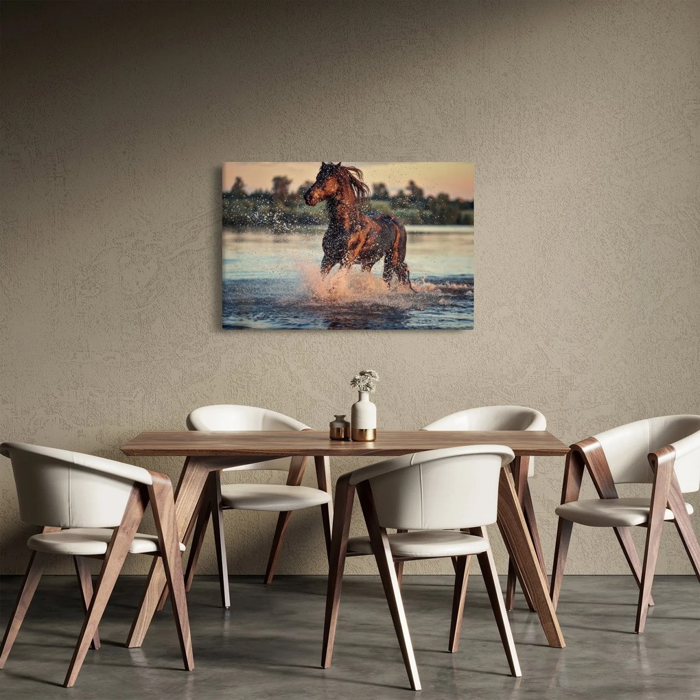 Tablou - Cal care aleargă (90x60 cm)
