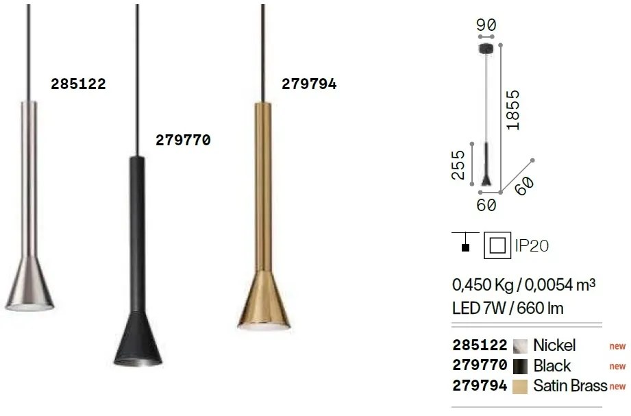 Pendul LED design modern DIESIS SP OTTONE