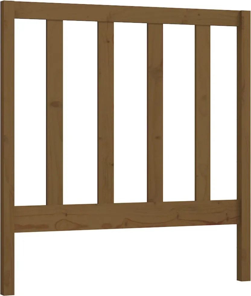 vidaXL Tăblie de pat, maro miere, 81x4x100 cm, lemn masiv de pin