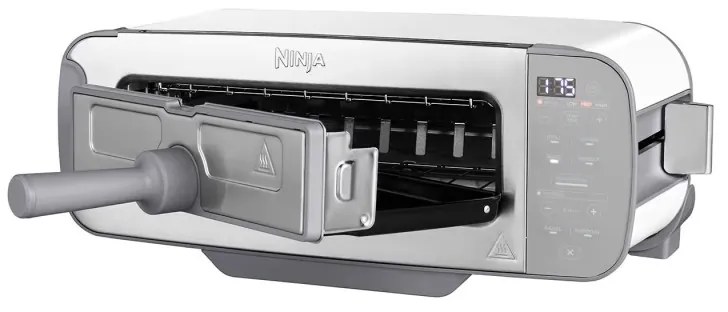 Prajitor de paine 3in1 Ninja ST200EUWH, 2400W, 7 programe, Control temperatură, Grill, Dezghetare, Reincalzire, Functionare orizontala, Alb